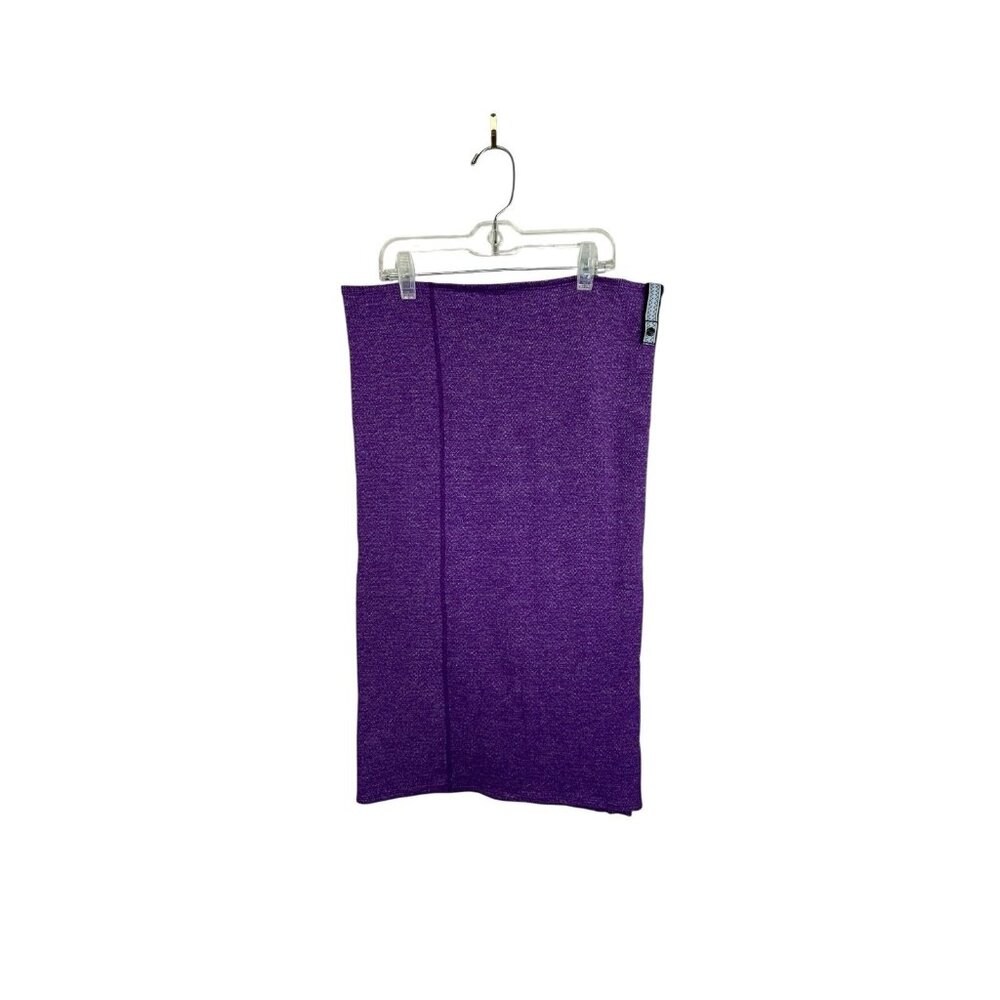 Lululemon Vinyasa Scarf Purple Heathered Snap Button Wrap Shawl Yoga Travel